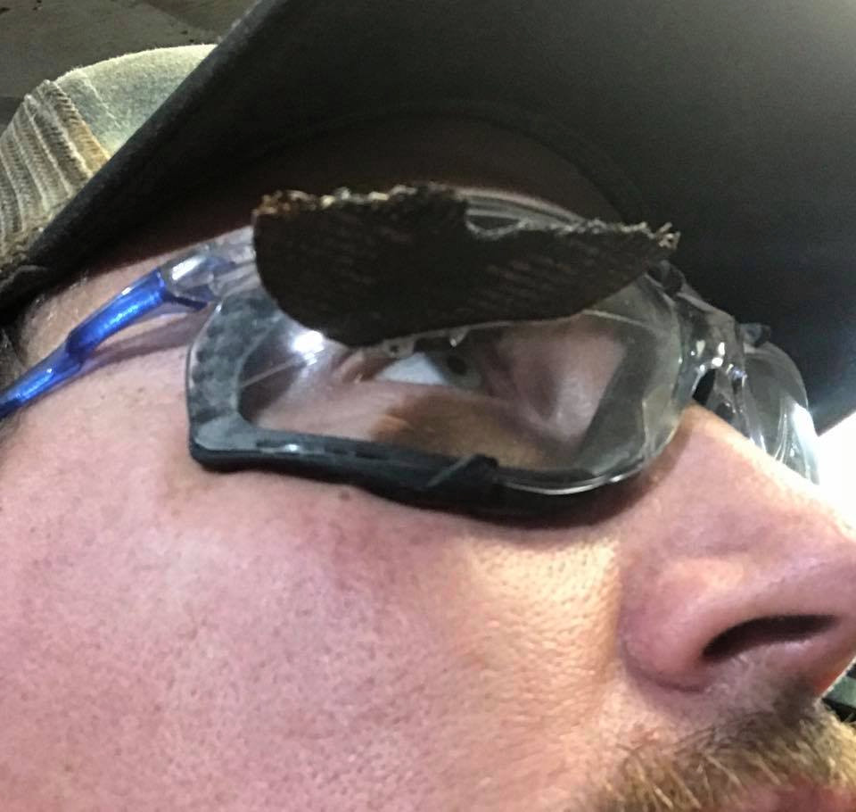 This is Jeremiah. Jeremiah wore safety goggles while angle grinding. Jeremiah still has his right eye. Be like Jeremiah. Source: Twitter