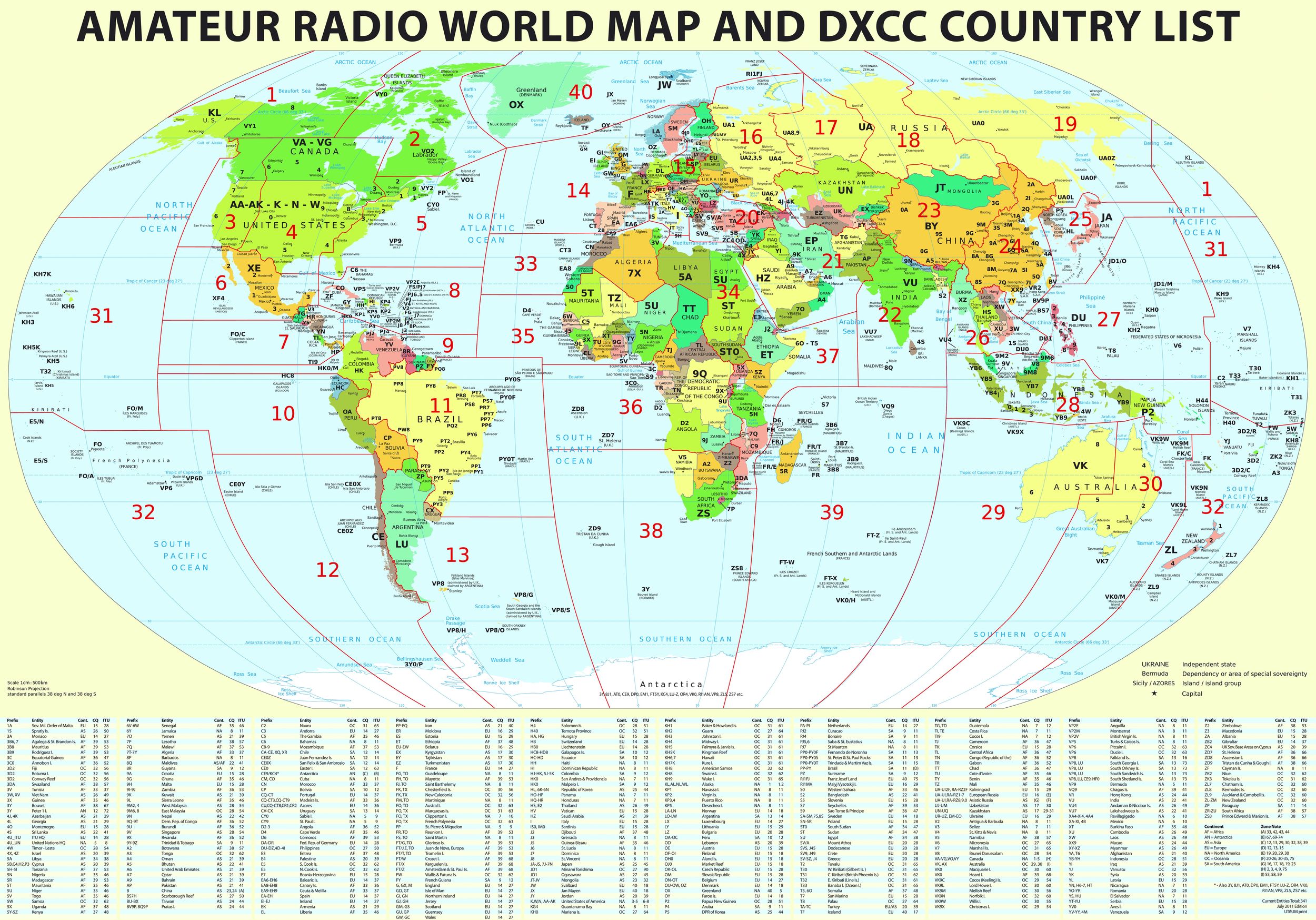 World Grid Square Map Pdf Amateur Radio Maps