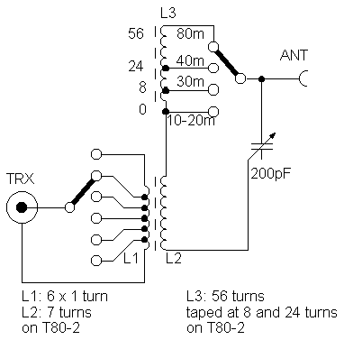 QRPproject Fuchs circuit diagram